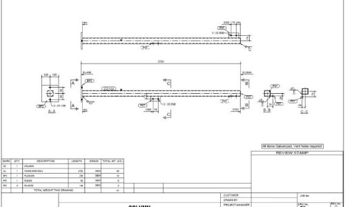 Column-Assembly-Drawing