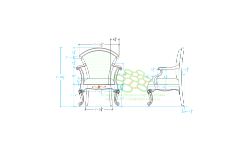Furniture-2D-CAD-Drafting